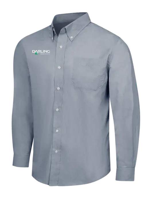 Navy Frost Crosshatch Easy Care Shirt w/Darling Ingredients Logo