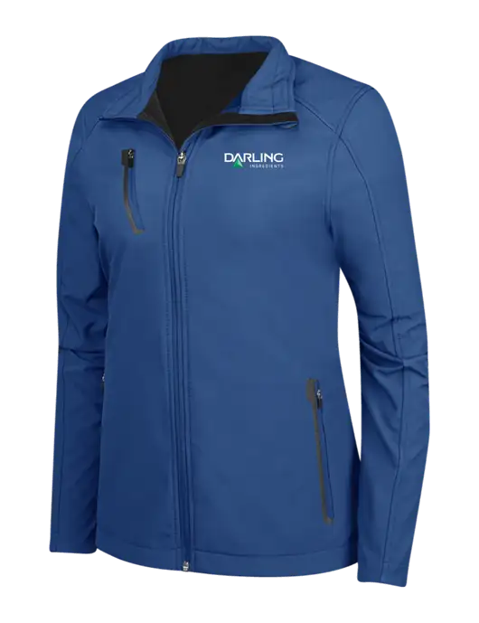Dark Royal Womens Welded Softshell Jacket w/Darling Ingredients Logo