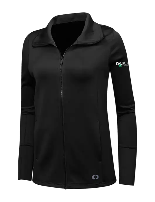 OGIO Black Womens Endurance Modern Performance Full-Zip w/Darling Ingredients Logo