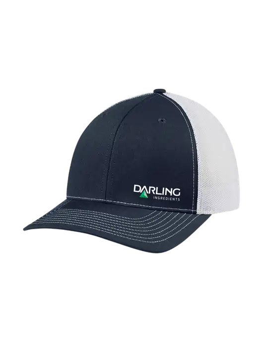 Richardson Adjustable Snapback Original 112 Trucker Cap Navy w/White Mesh w/Darling Ingredients Logo