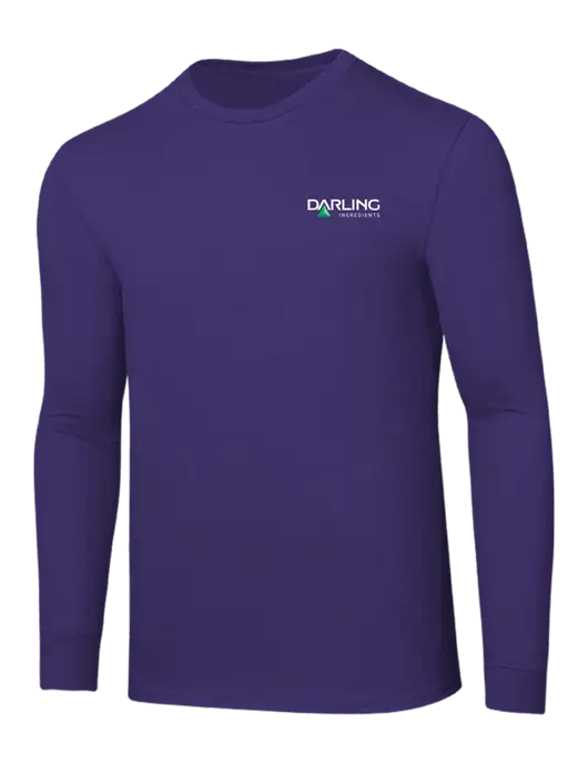 Core Blend Purple Long Sleeve Tee w/Darling Ingredients Logo