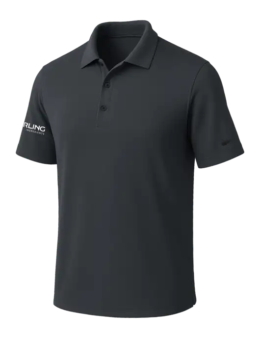 NIKE Dark Grey Dri-Fit Micro Pique Polo w/Darling Ingredients Logo