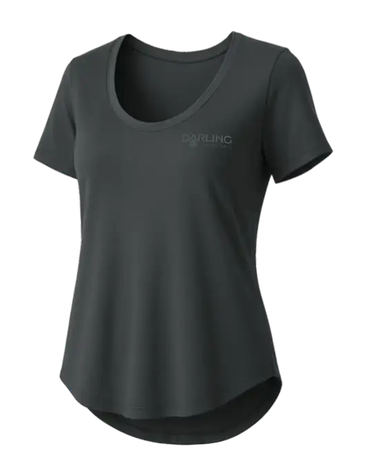 Mercer+Mettle Womens Dark Grey Stretch Jersey Relaxed Scoop w/Darling Ingredients Logo