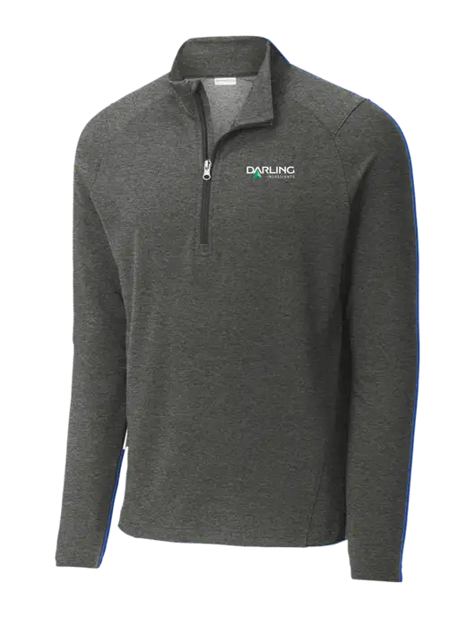 Sport-Wick Flex Fleece Dark Grey Heather 1/4-Zip w/Darling Ingredients Logo