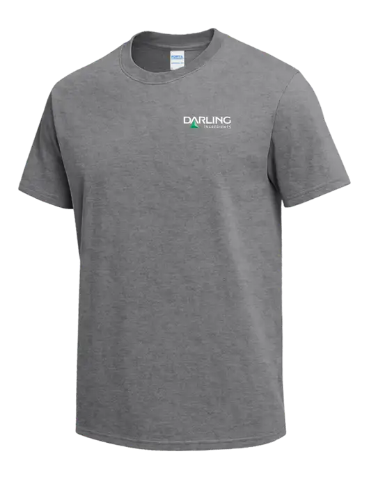 Medium Grey Heather Heavyweight 6.1 oz T-Shirt w/Darling Ingredients Logo