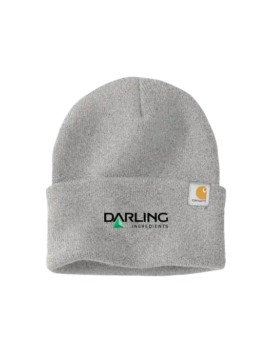 Carhartt Light Grey Heather Watch Cap 2.0 w/Darling Ingredients Logo