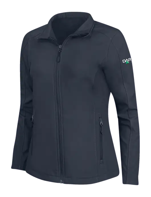 Navy Womens Core Soft Shell Jacket w/Darling Ingredients Logo