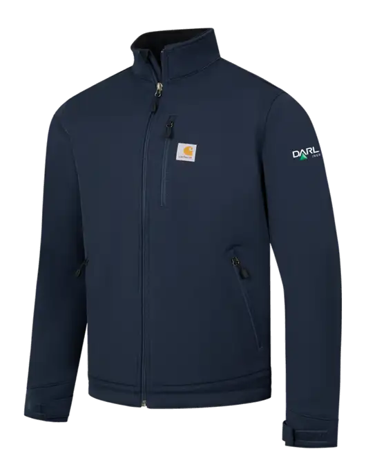 Carhartt Navy Crowley Soft Shell Jacket w/Darling Ingredients Logo