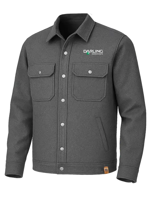 Russell Outdoors Dark Grey Heather Basin Jacket w/Darling Ingredients Logo