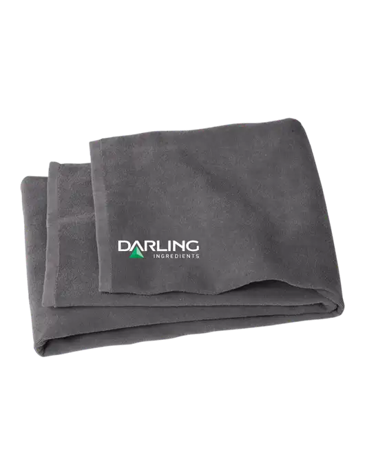 Graphite Beach Towel w/Darling Ingredients Logo