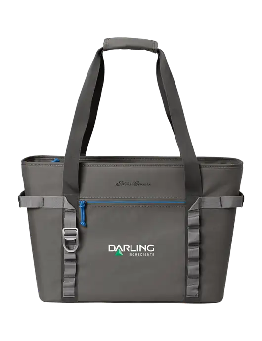 Eddie Bauer Dark Medium Grey/Royal Max Cool Tote Cooler  w/Darling Ingredients Logo
