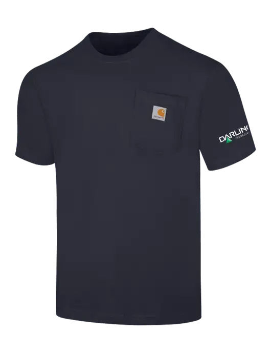Carhartt Workwear Dark Navy Pocket Short Sleeve T-Shirt w/Darling Ingredients Logo