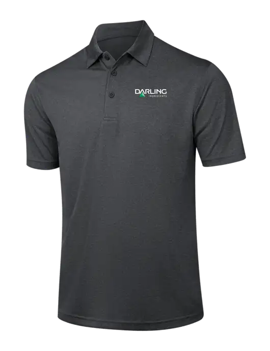 Dark Grey Heather Contender Polo w/Darling Ingredients Logo