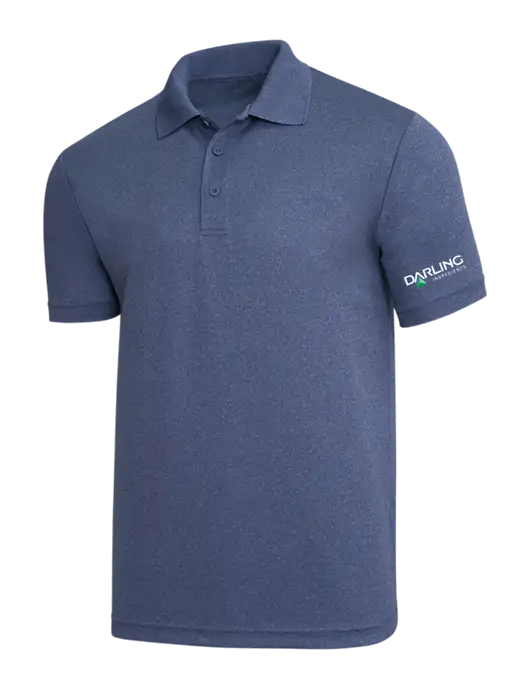 Light Navy Heather PosiCharge RacerMesh Polo w/Darling Ingredients Logo