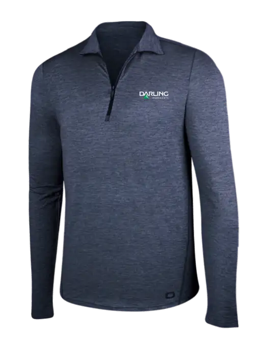 OGIO Blue Indigo Heather Endurance Force 1/4 Zip w/Darling Ingredients Logo