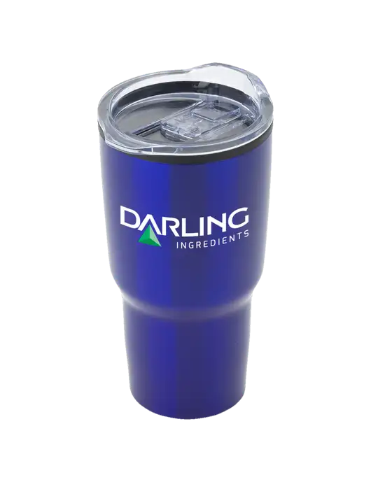 Odyssey Blue 30 oz Travel Tumbler w/Darling Ingredients Logo