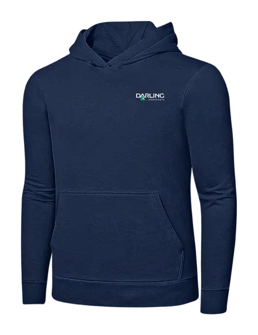 Navy 7.8 oz Ring Spun Hooded Sweatshirt w/Darling Ingredients Logo