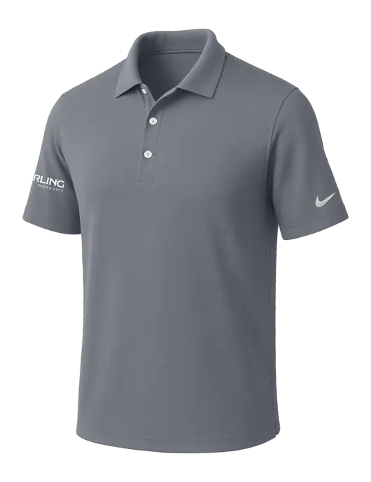 NIKE Medium Grey Dri-Fit Micro Pique Polo w/Darling Ingredients Logo