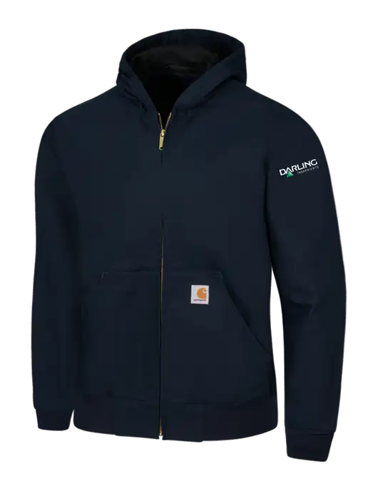 Carhartt Navy Thermal Lined Duck Active Jacket w/Darling Ingredients Logo