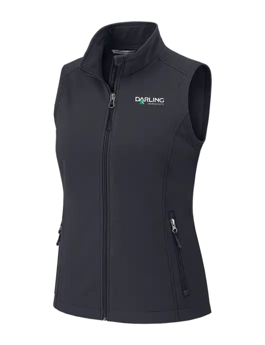 Charcoal Grey Womens Core Soft Shell Vest w/Darling Ingredients Logo