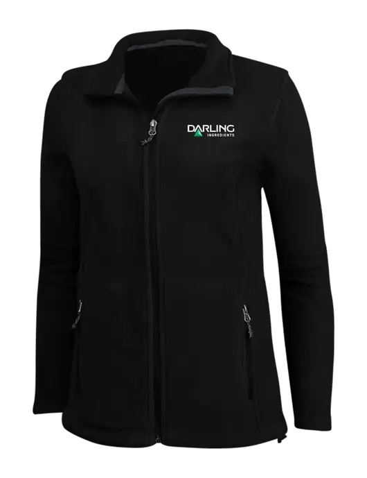 Womens Black Fleece Jacket w/Darling Ingredients Logo