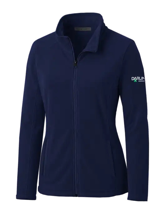 Navy Womens Microfleece Jacket w/Darling Ingredients Logo