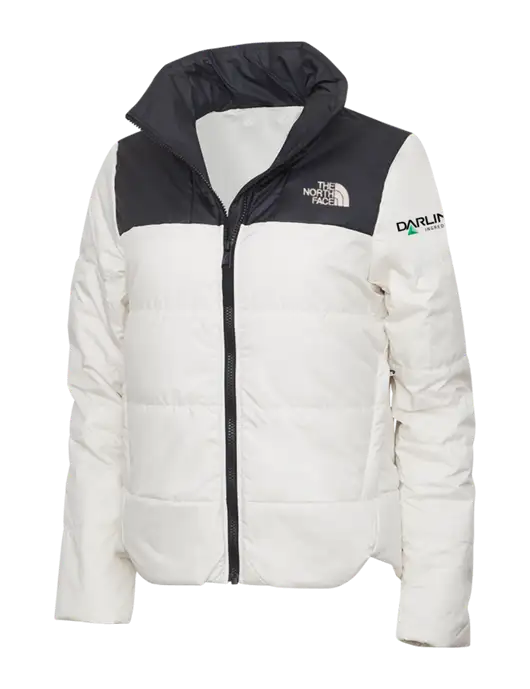 North Face Womens Vintage White Everyday Insulated Jacket w/Darling Ingredients Logo