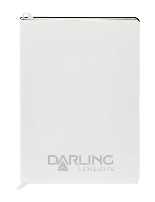 Fabrizio White Soft Cover 5.75 x 8.125 Journal w/Darling Ingredients Logo