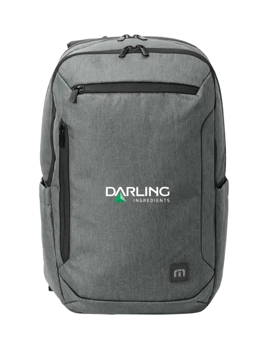 TravisMathew Medium Grey Heather Duration Backpack w/Darling Ingredients Logo