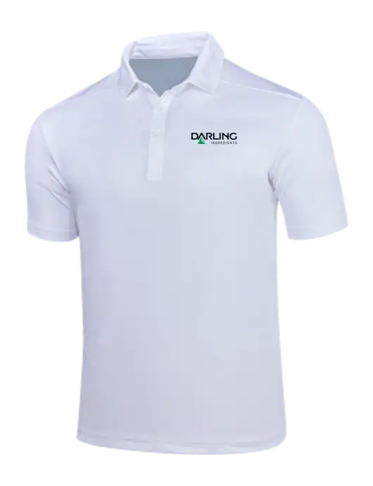 White Posi-UV Pro Polo w/Darling Ingredients Logo