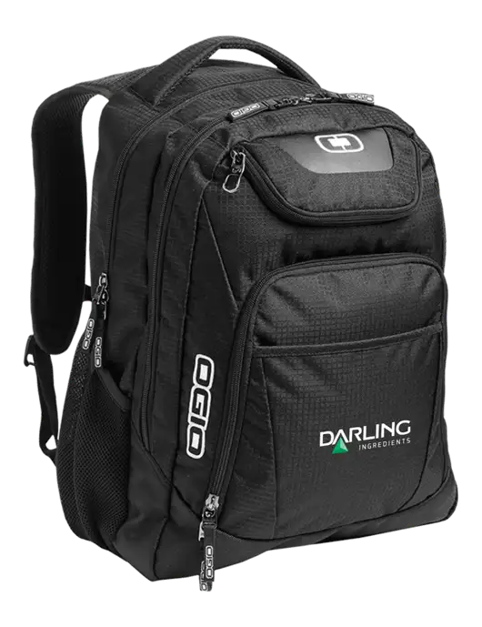 OGIO Black/Silver Excelsior Laptop Backpack w/Darling Ingredients Logo