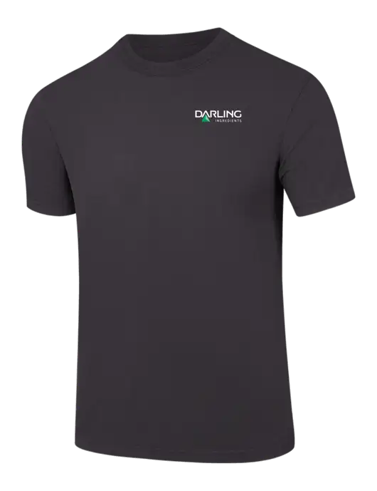 Comfort Colors 6.1 oz Dark Grey Heavyweight Ring Spun T-Shirt w/Darling Ingredients Logo