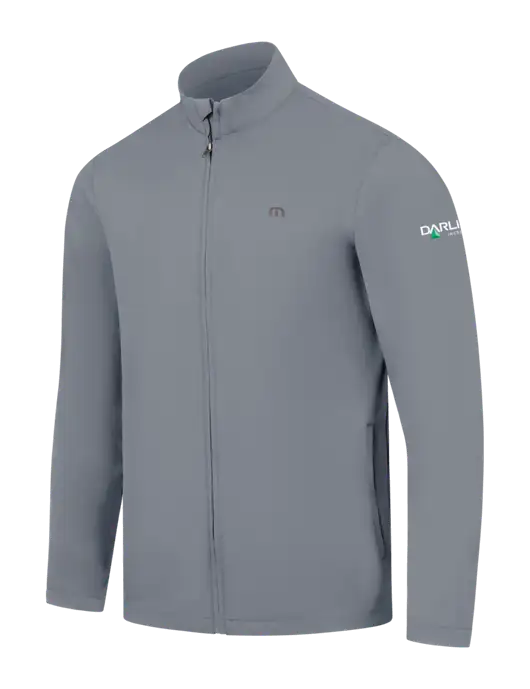 TravisMathew Light Medium Grey Surfside Full-Zip Jacket w/Darling Ingredients Logo