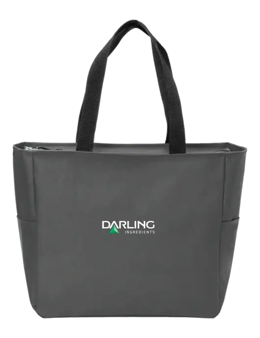 Everyday Charcoal Zip Tote Dark w/Darling Ingredients Logo