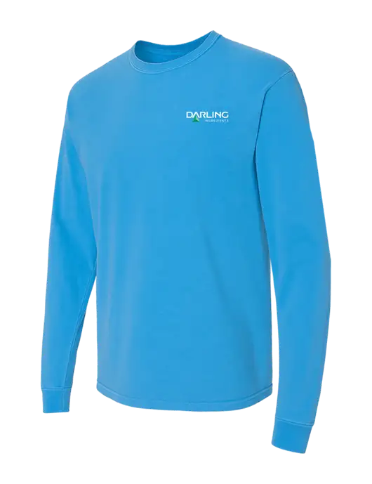 Comfort Colors Garment-Dyed Royal  Heavyweight Long Sleeve T-Shirt w/Darling Ingredients Logo