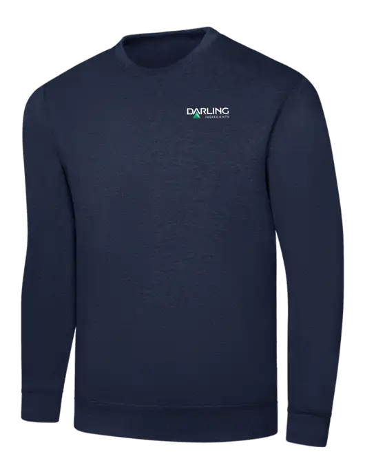 Navy 7.8 oz Ring Spun Crew Sweatshirt w/Darling Ingredients Logo