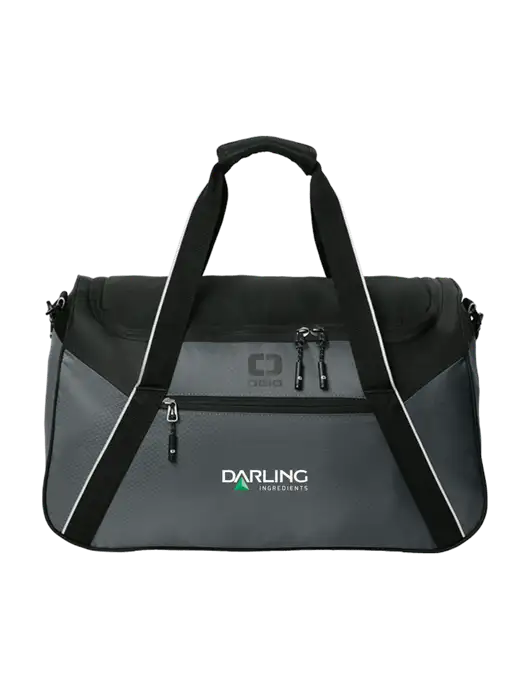 OGIO Dark Medium Grey/Black Inception Duffel w/Darling Ingredients Logo