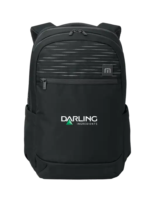 TravisMathew Black Approach Backpack w/Darling Ingredients Logo