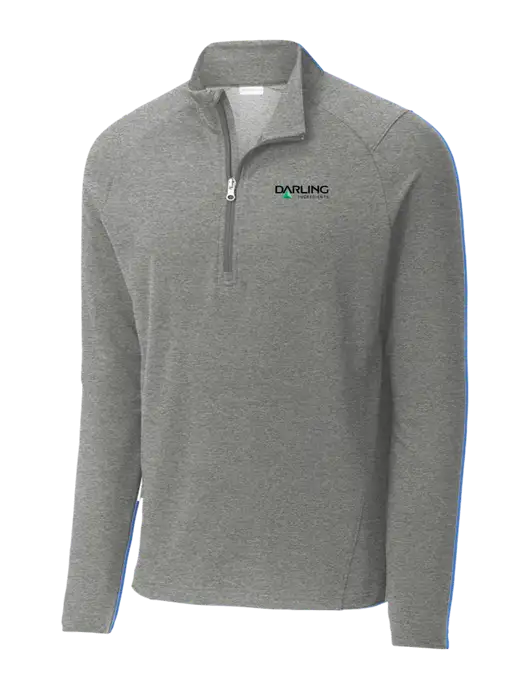 Sport-Wick Flex Fleece Light Grey Heather 1/4-Zip w/Darling Ingredients Logo