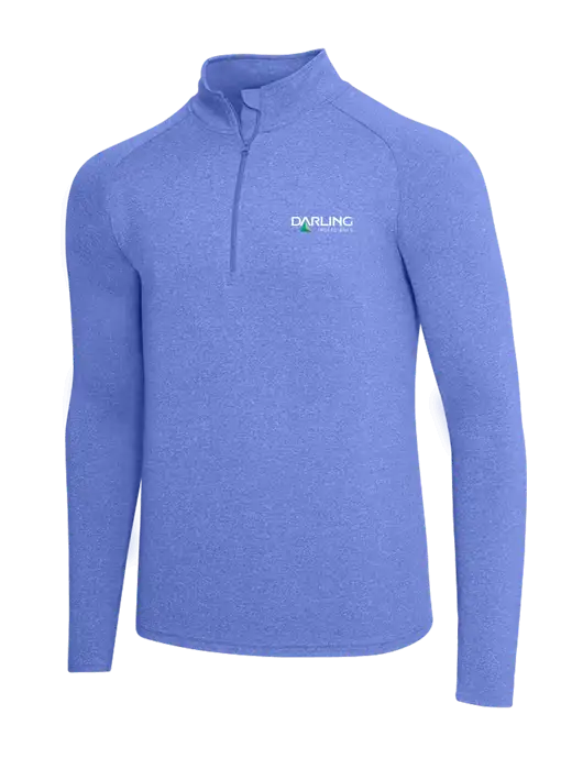 Royal Heather Sport Wick Stretch 1/4 Zip Pullover w/Darling Ingredients Logo
