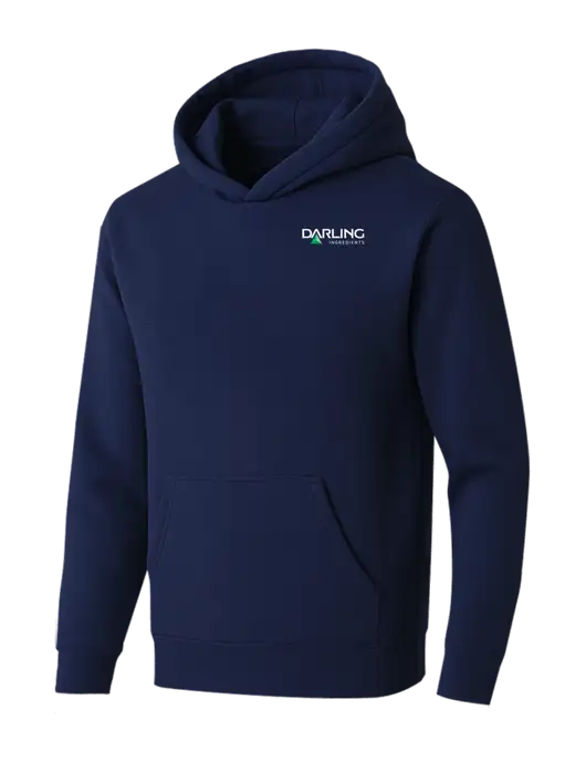 BELLA+CANVAS Navy Sponge Fleece Pullover Hoodie w/Darling Ingredients Logo