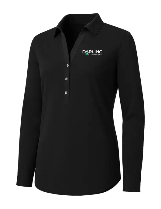 Womens Black City Stretch Shirt w/Darling Ingredients Logo
