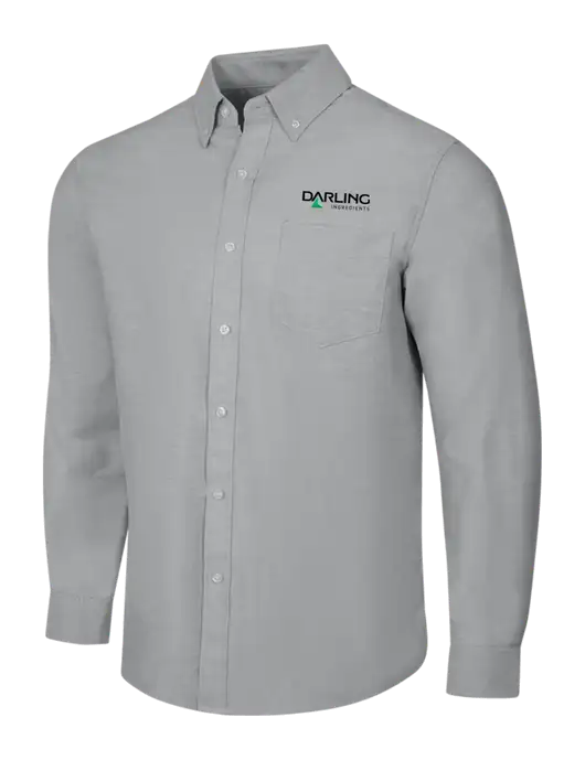 Light Grey SuperPro Oxford Shirt w/Darling Ingredients Logo