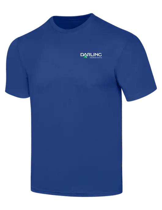 Simply Soft Dark Royal 4.5oz  Poly/Combed Ring Spun Cotton T-Shirt w/Darling Ingredients Logo