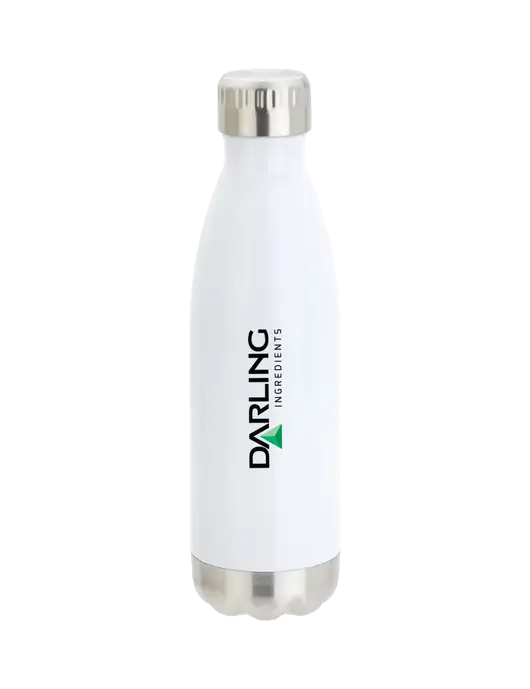 City Go White 17 oz Insulated Bottle w/Darling Ingredients Logo