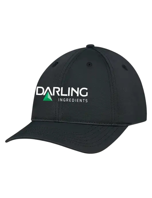 Black Nylon Twill Performance Cap w/Darling Ingredients Logo