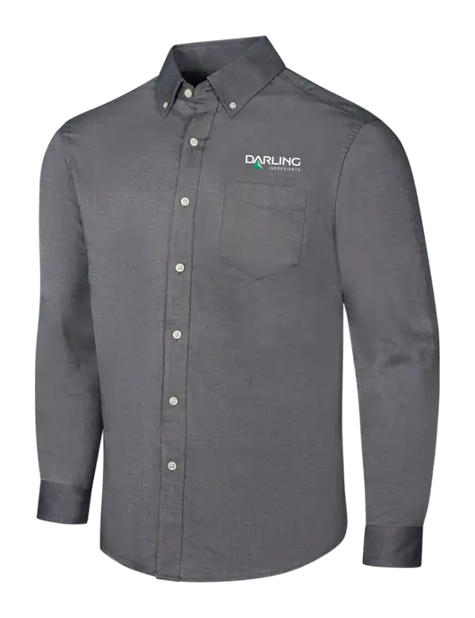 Dark Grey SuperPro Oxford Shirt w/Darling Ingredients Logo