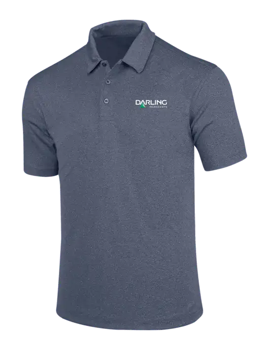 True Navy Trace Heather Polo w/Darling Ingredients Logo