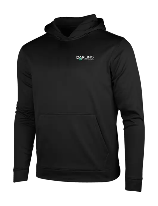 Black Fleece Sport-Wick Hooded Pullover w/Darling Ingredients Logo