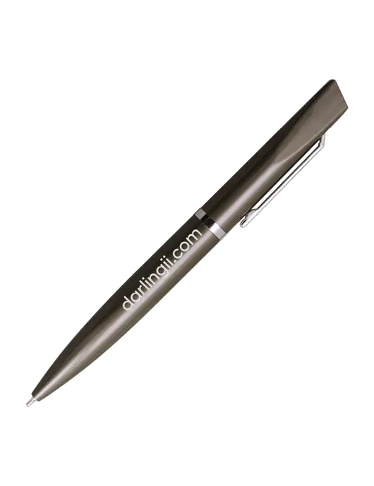 Santos Gunmetal Pen - Black Ink w/DI URL Logo, Darling Ingredients Logo